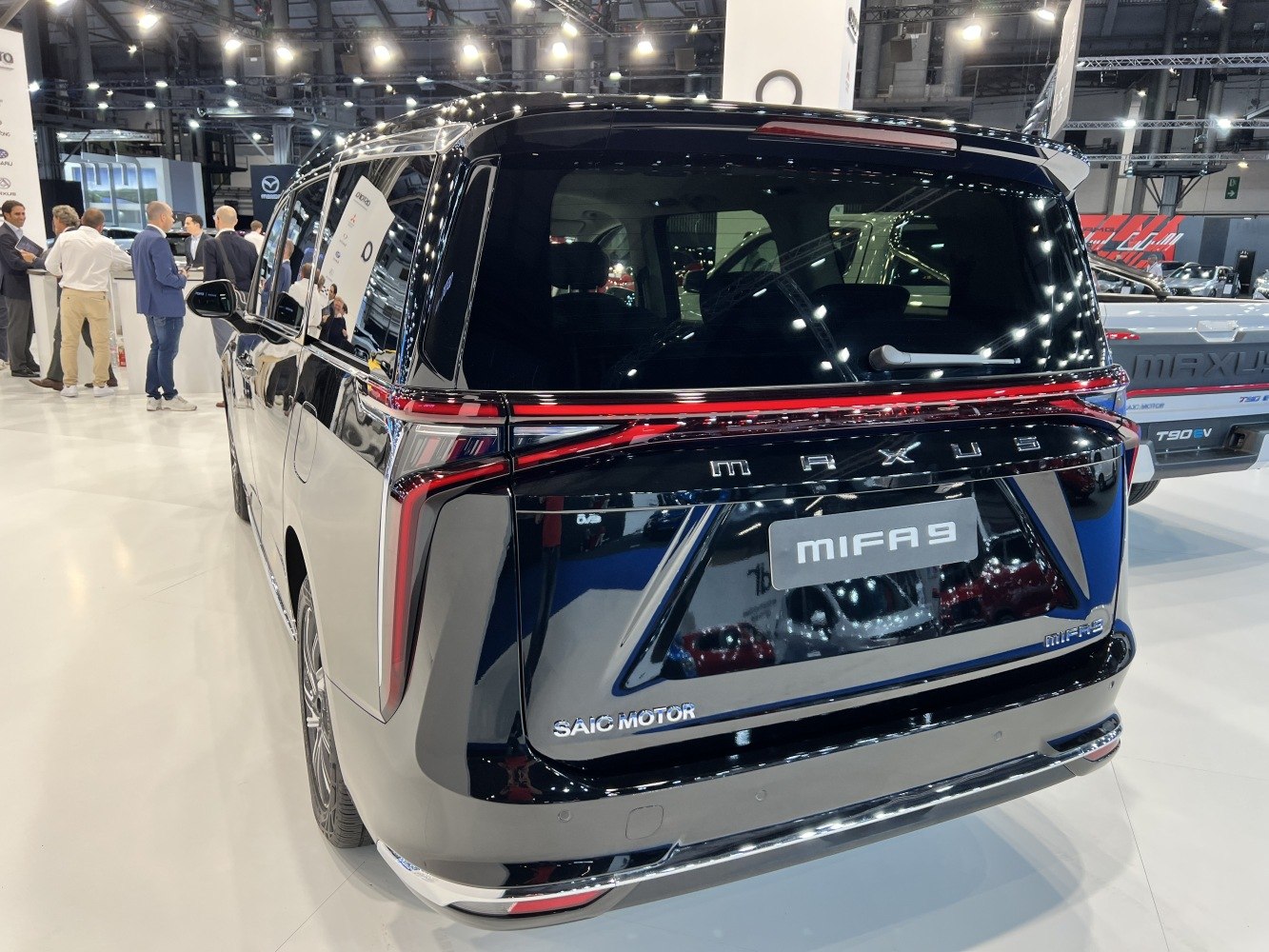 Rear view with modern LED tail lights and distinctive rear design