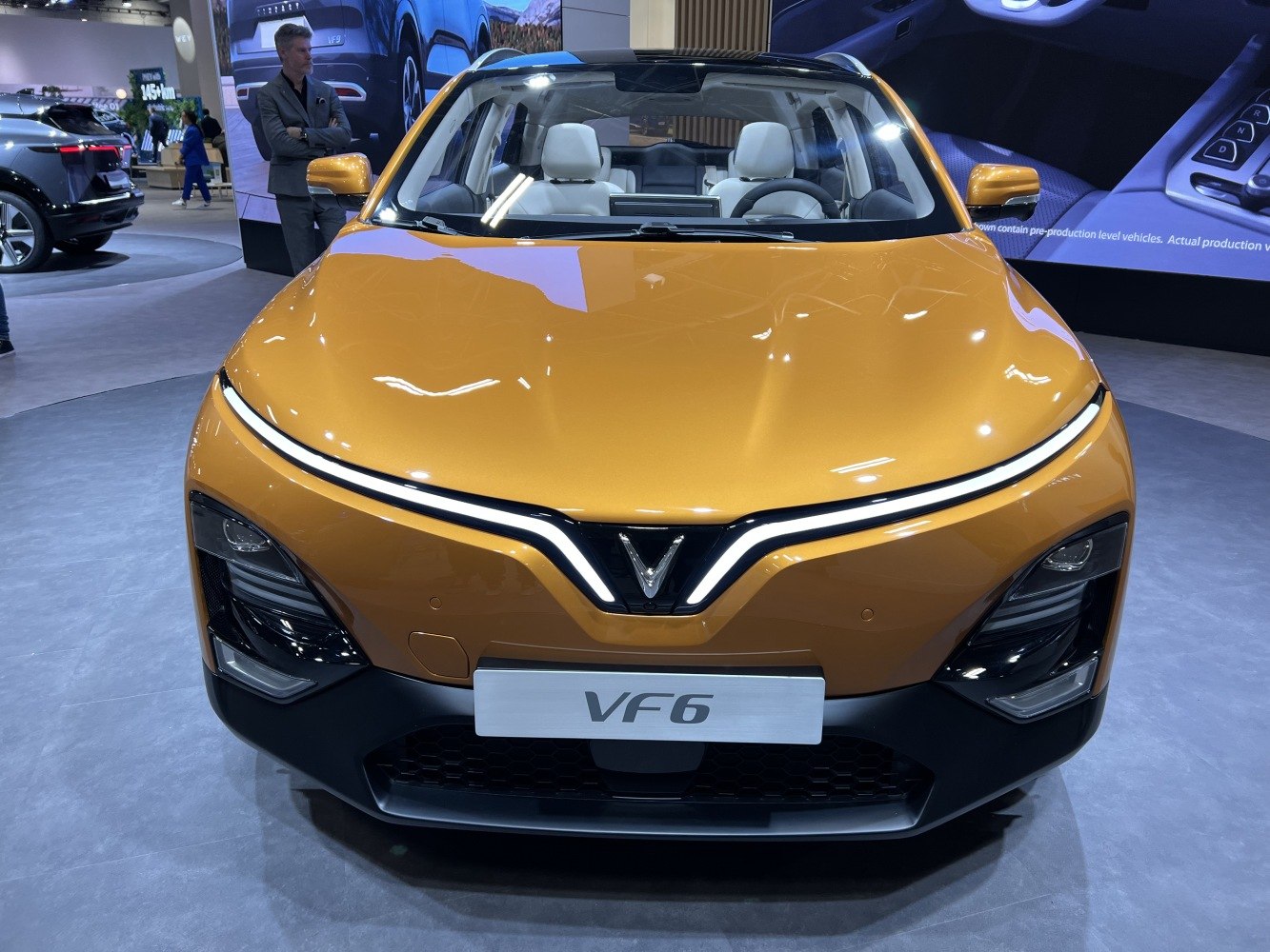 Front view showing LED daytime running lights and bold grille design.