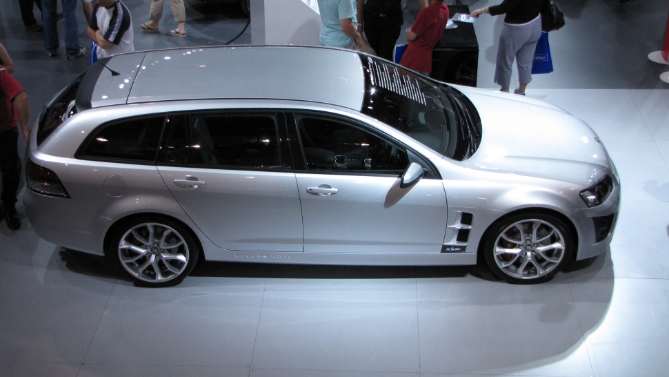 Silver performance wagon with sporty alloy wheels and sleek design
