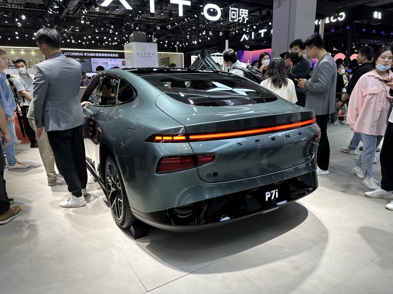 Sleek continuous LED tail light and aerodynamic fastback rear design