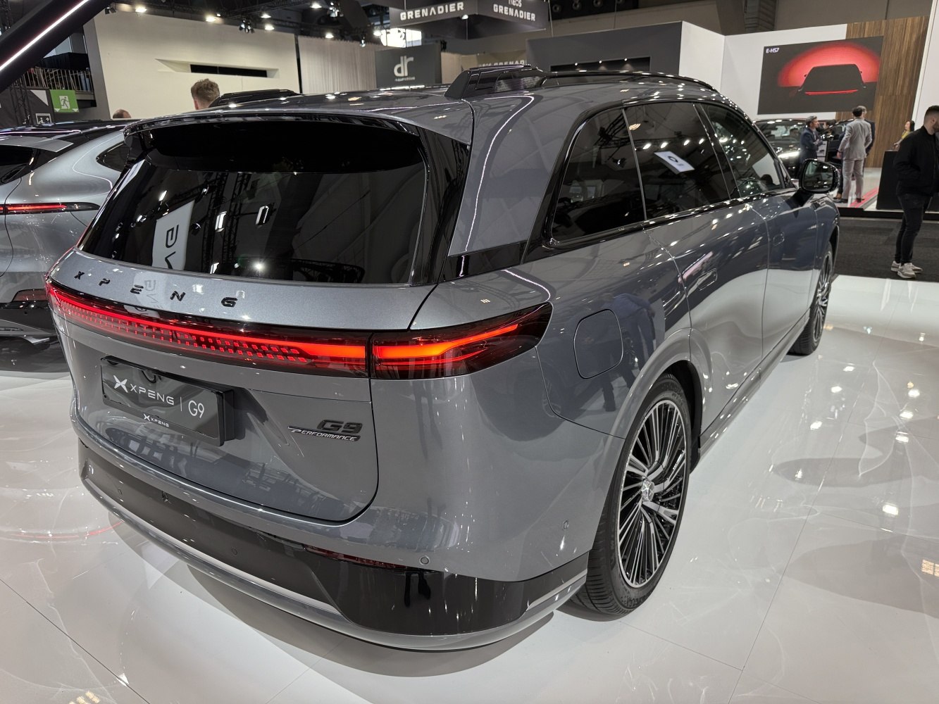 Rear view with LED light bar and alloy wheels