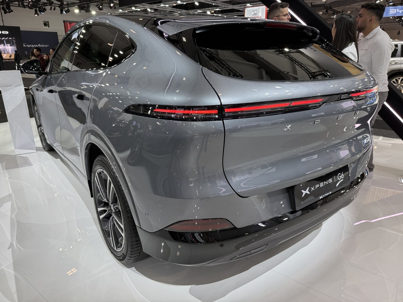 Sleek rear design with continuous LED tail light strip on an SUV