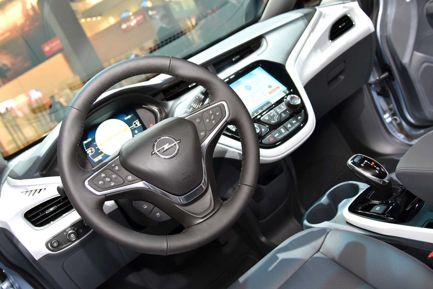 Digital dashboard and touchscreen infotainment in modern car interior