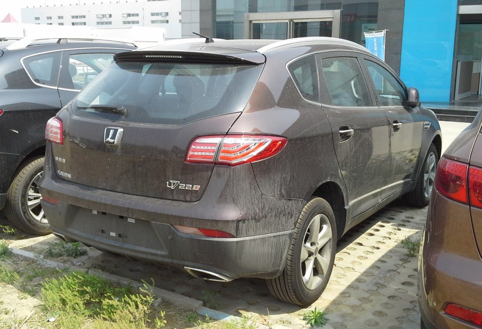 Rear and side view showing taillights and body design.