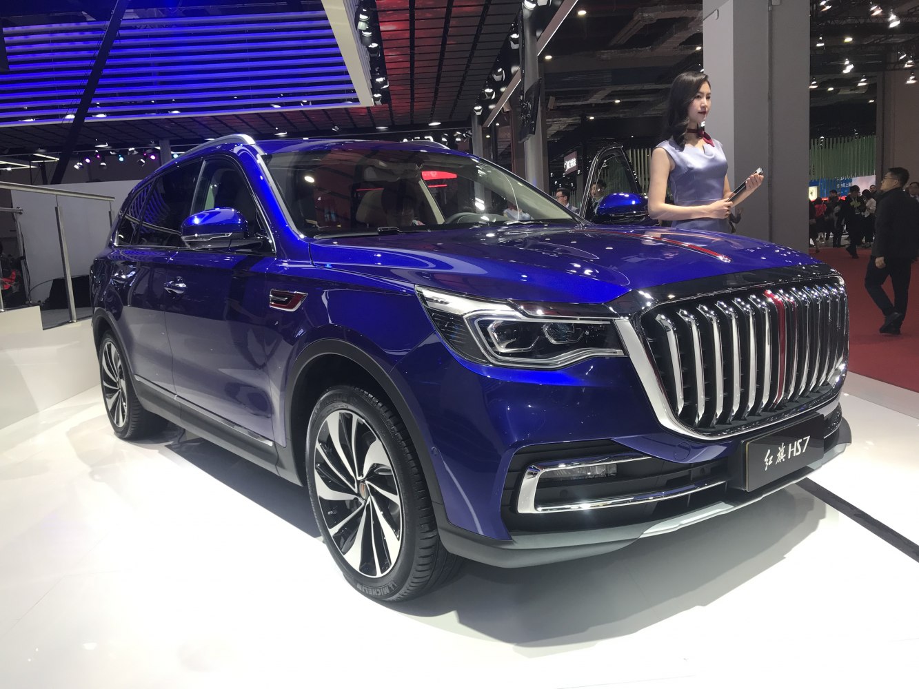 Bold vertical chrome grille with sleek LED headlights on luxury SUV