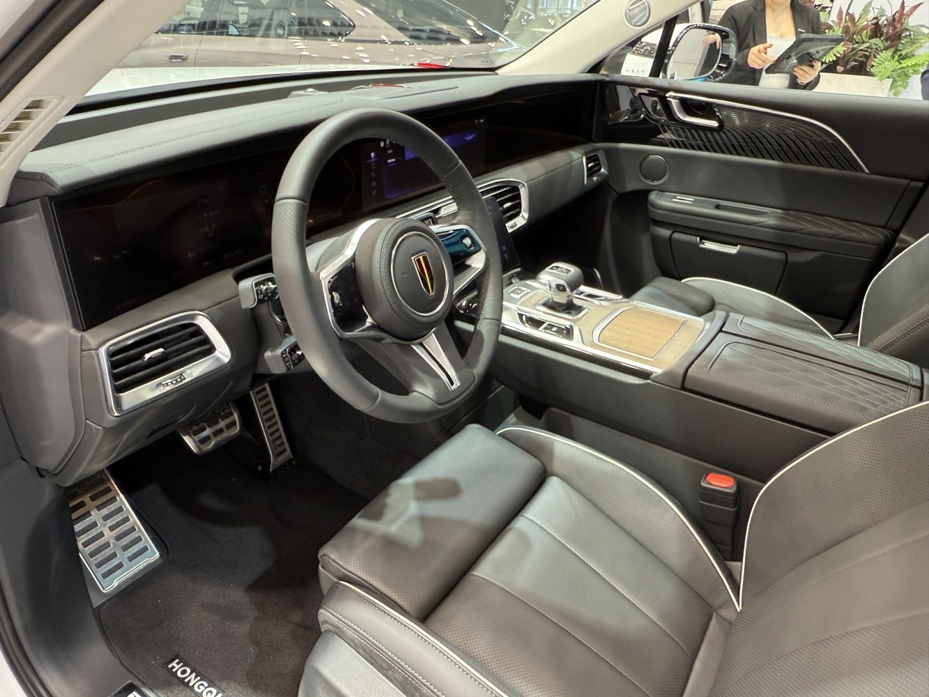 Luxury leather seats and advanced digital dashboard with modern controls