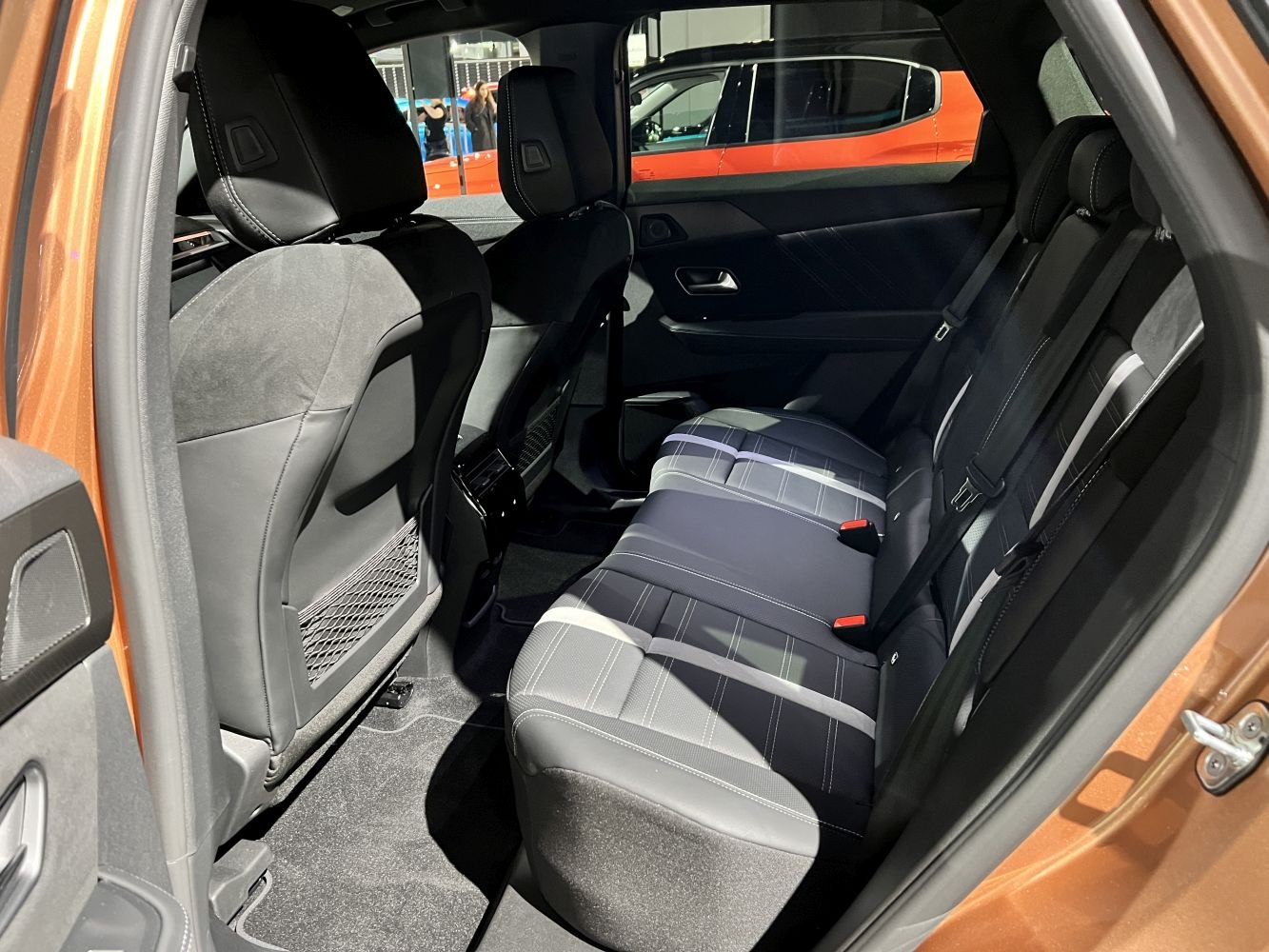 Spacious rear seating with modern upholstery and ample legroom