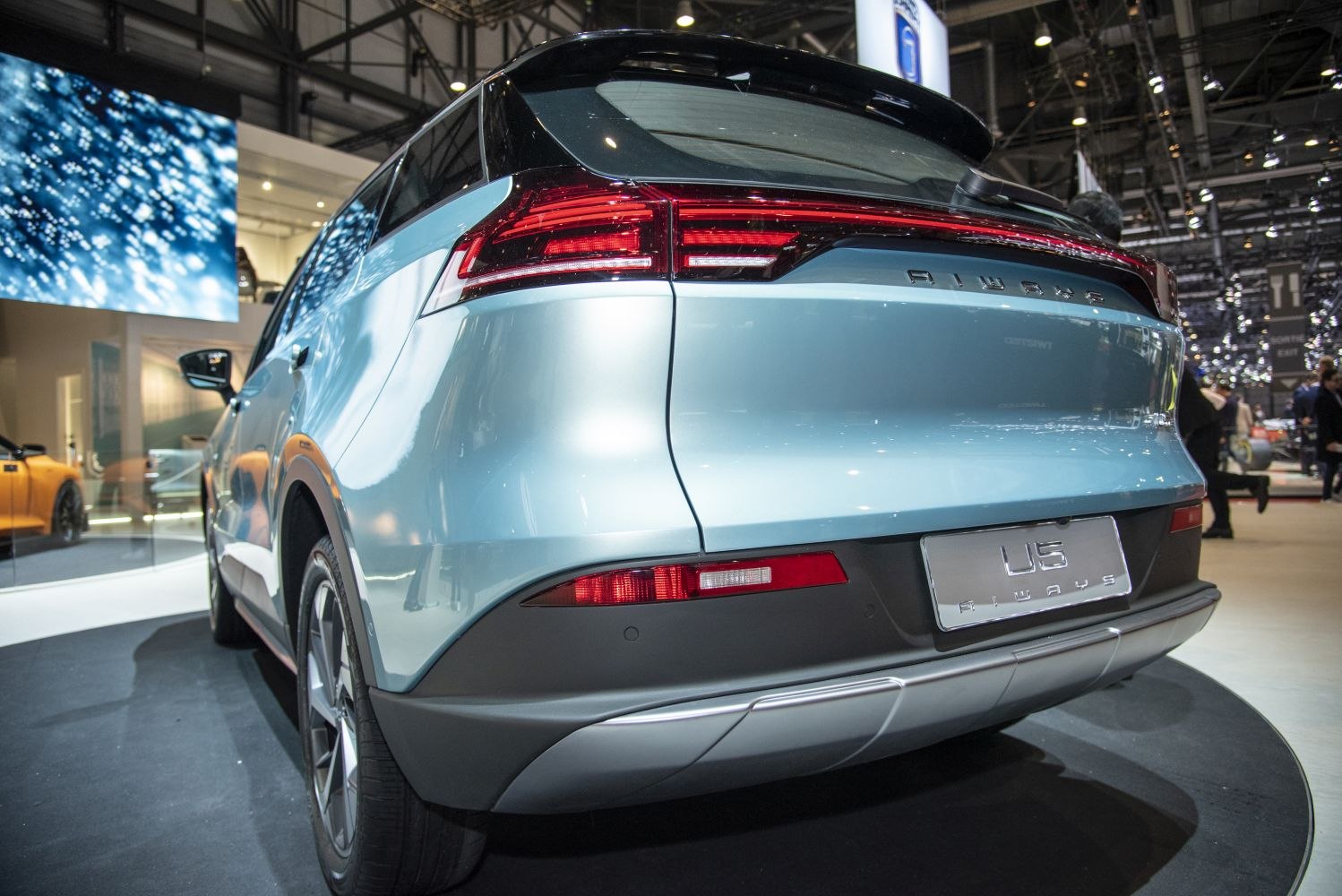 Rear view with LED taillights and modern bumper design