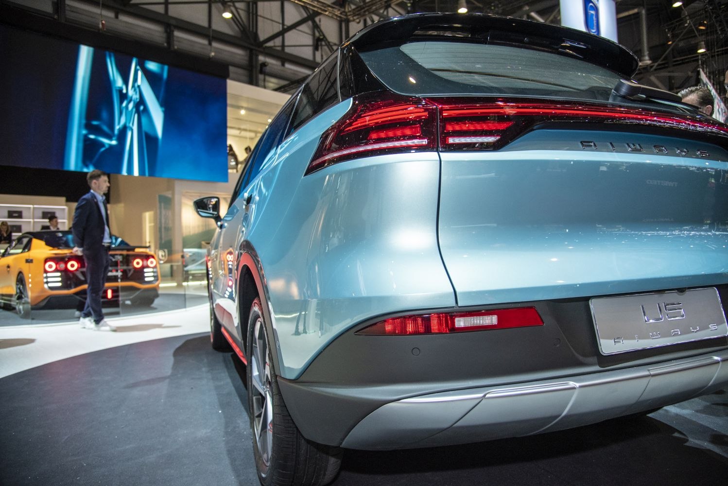 Modern rear design with LED tail lights and bumper details