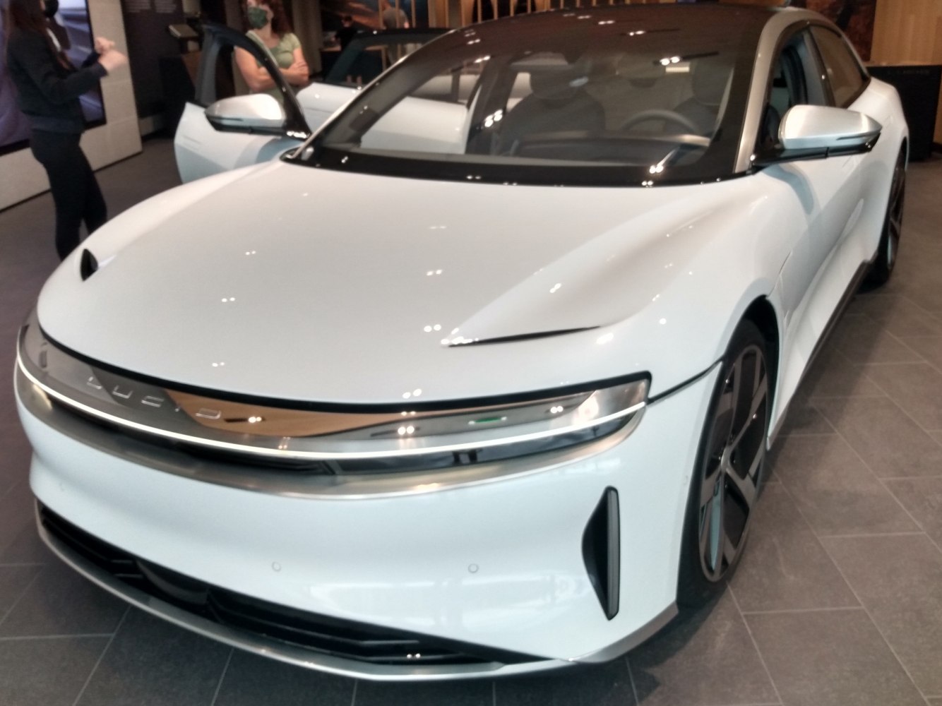 Sleek front design with modern integrated LED headlights and aerodynamic shape