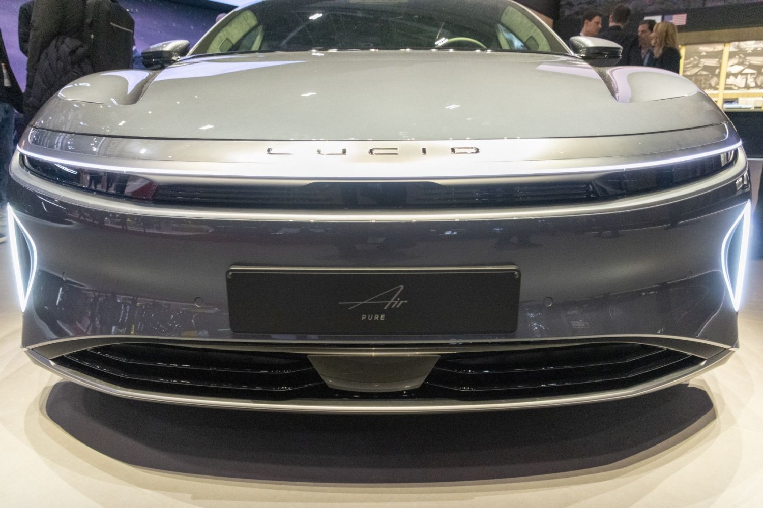 Front end featuring sleek LED headlights and aerodynamic grille design.