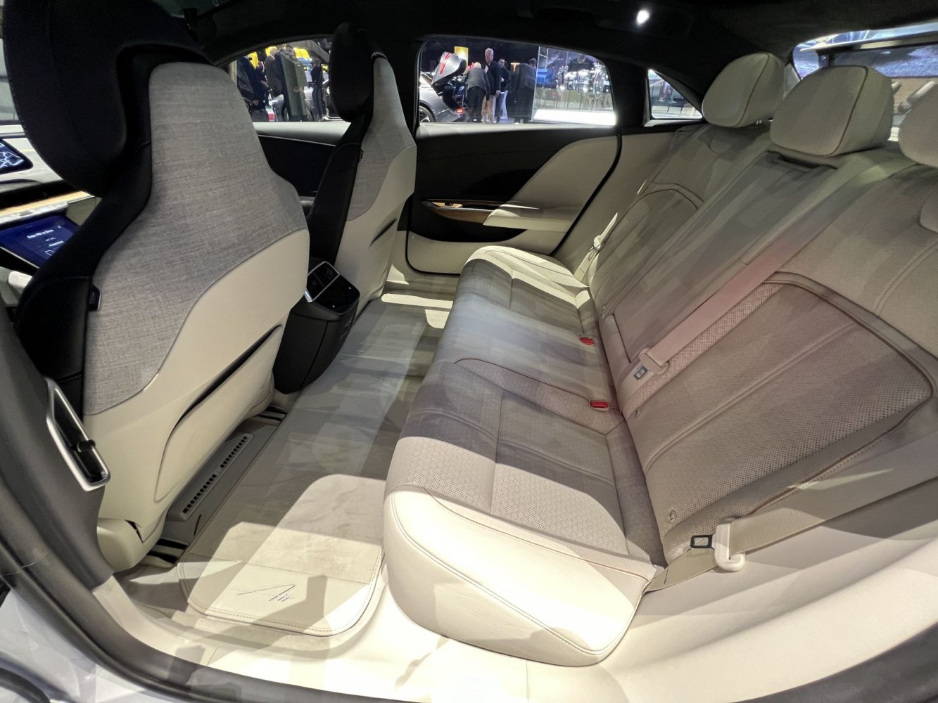 Spacious and luxurious rear seating with premium materials