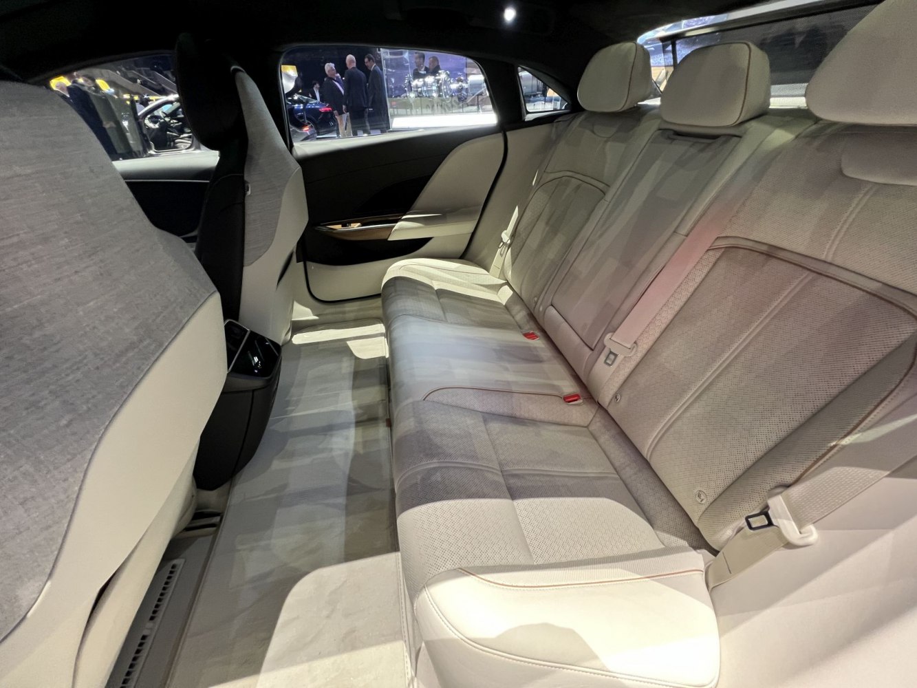 Spacious rear interior seats with premium upholstery and ample legroom