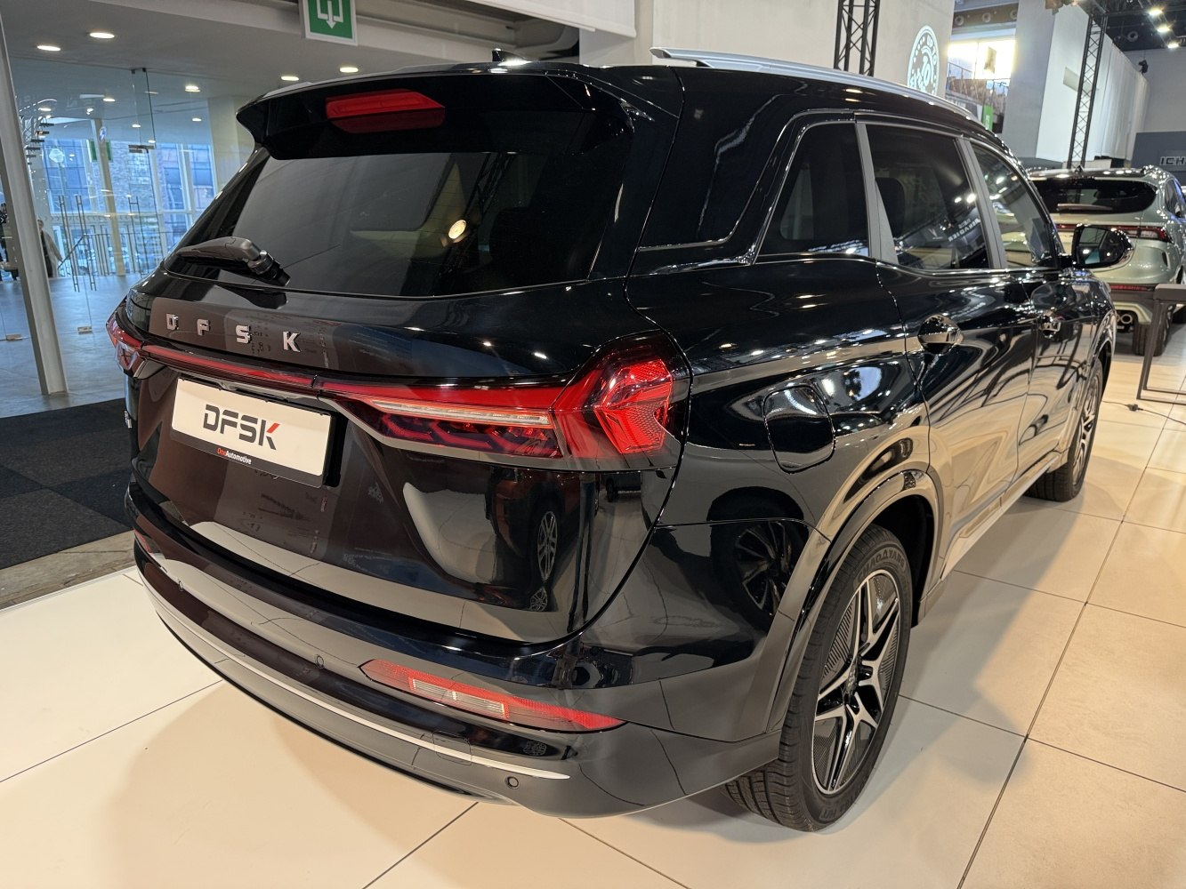 Sleek SUV rear with modern LED taillights and tinted rear windows