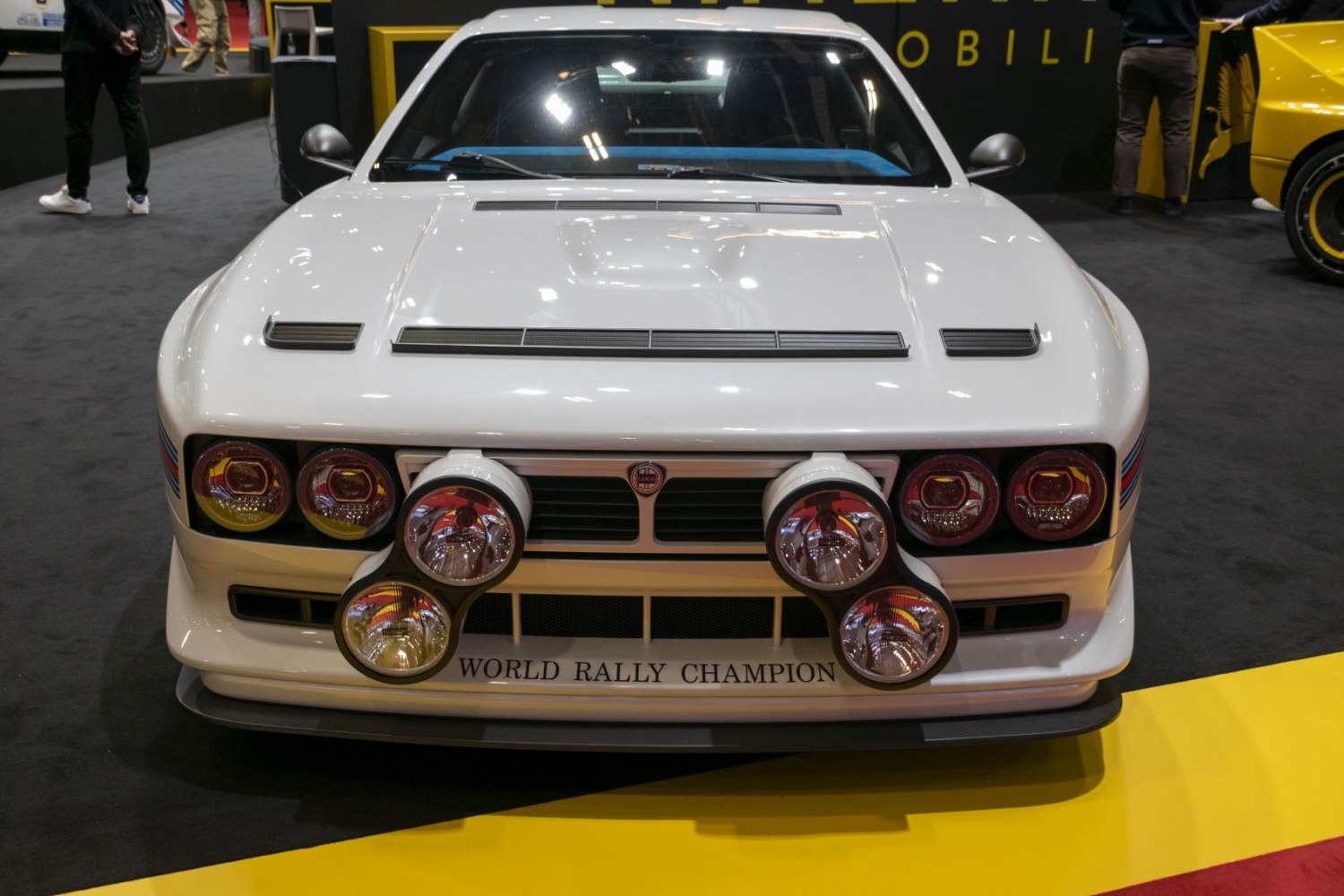 Rally-style front with quad auxiliary lights and signature grille