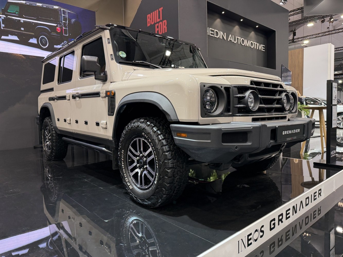 Rugged off-road SUV with boxy design and prominent grille