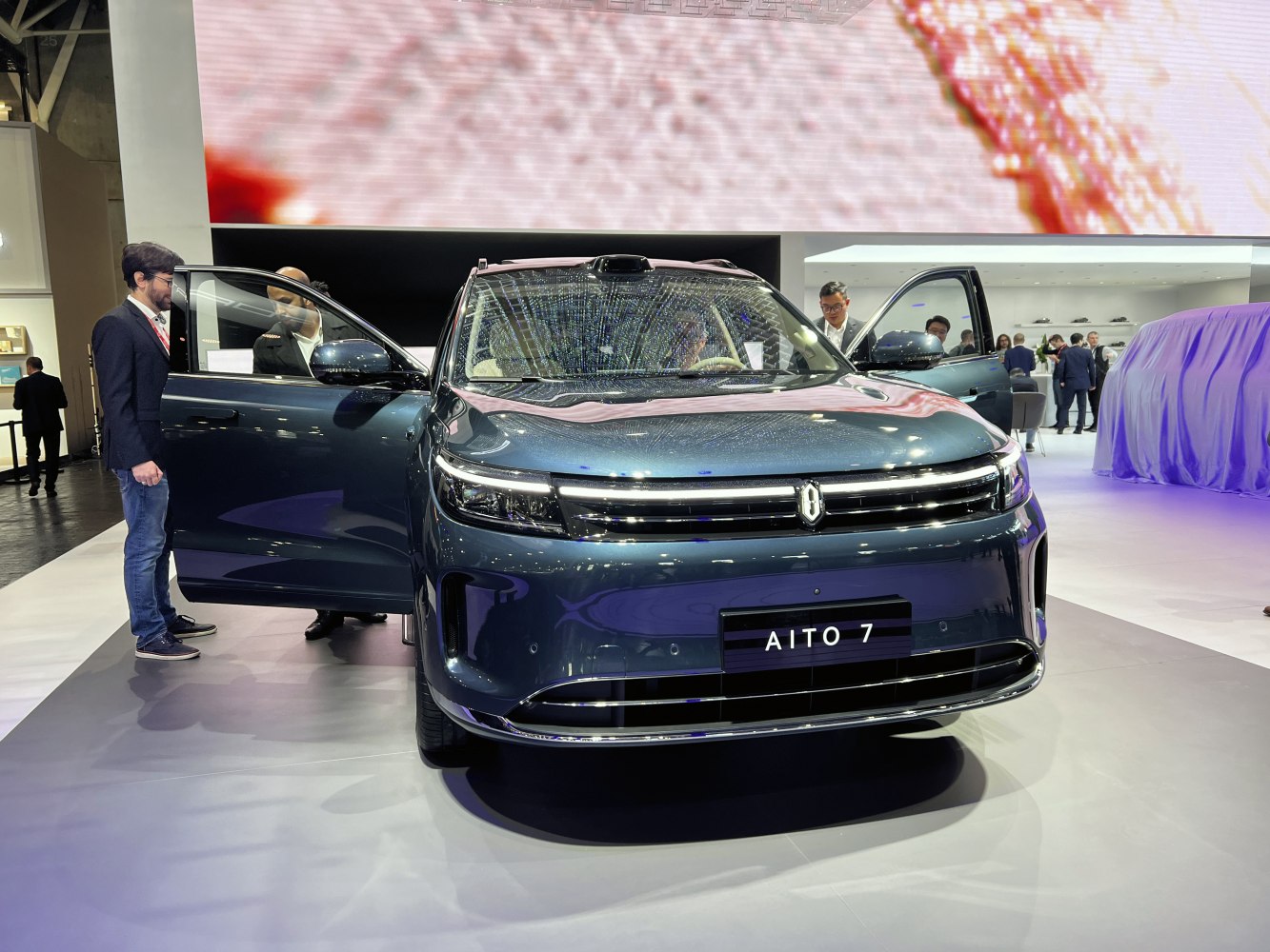 Front view of a modern SUV with both front doors open