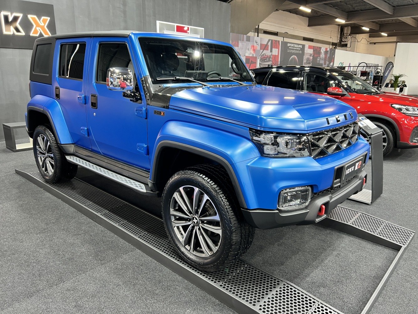 Bold front grille and modern LED headlights with rugged SUV styling