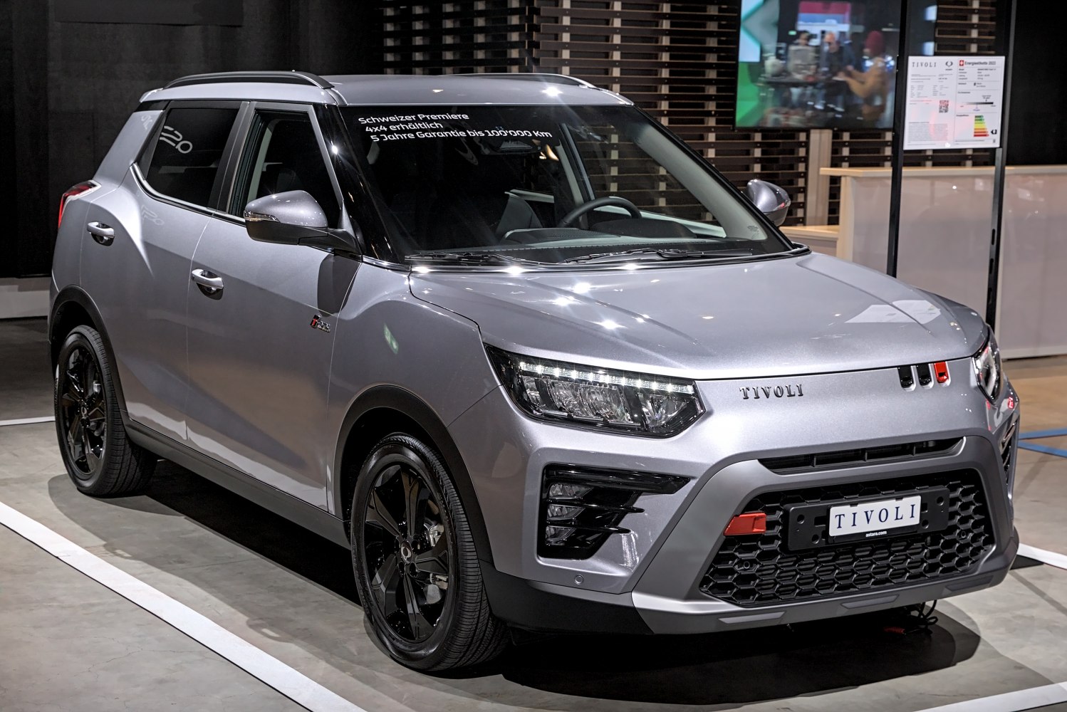 Compact SUV with LED headlights and black alloy wheels