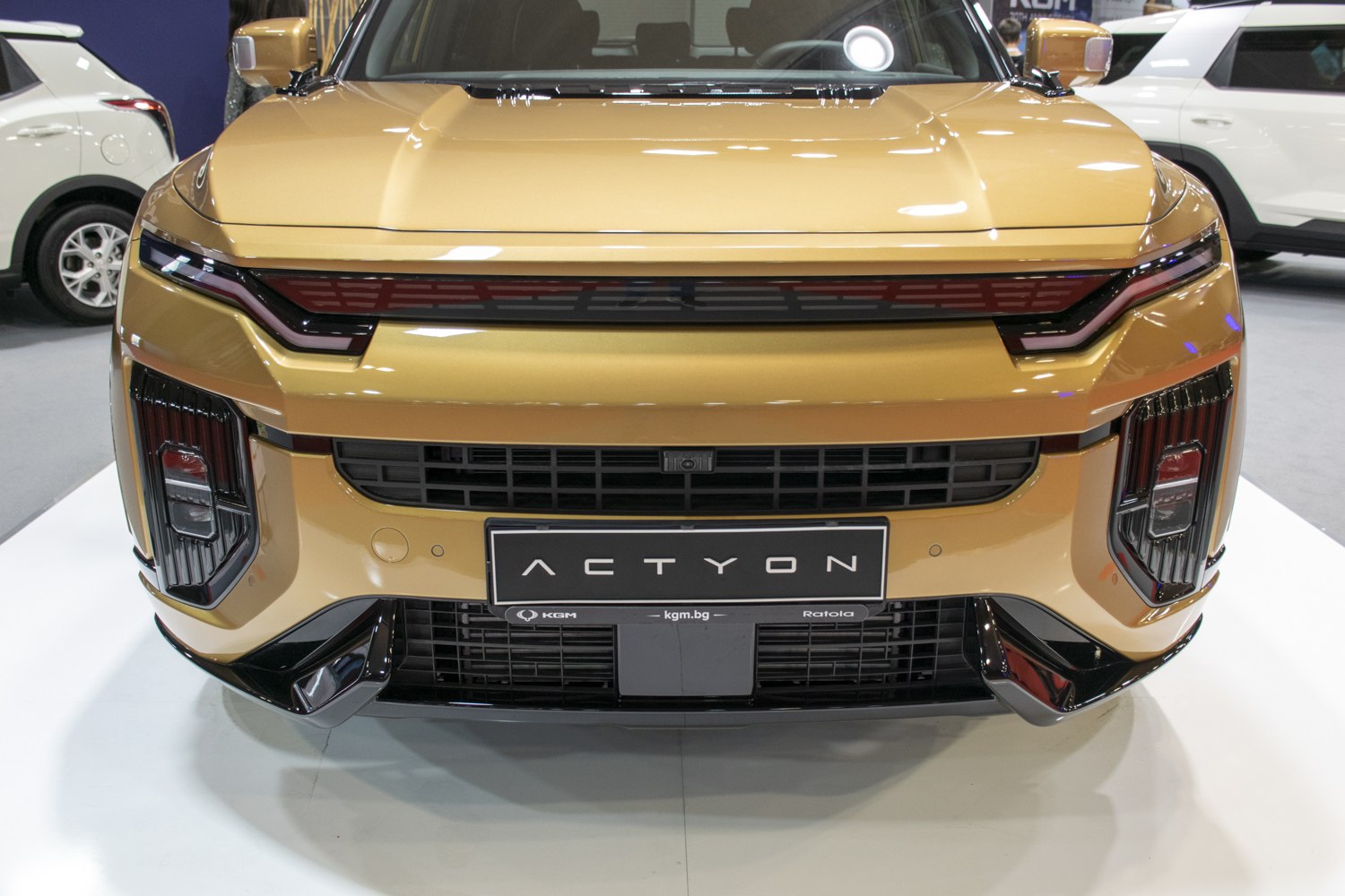 Front grille and LED daytime running lights