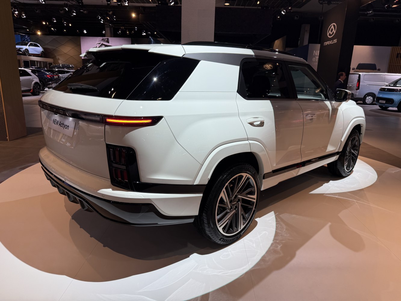 Rear and side view of modern SUV with LED tail lights and alloy wheels
