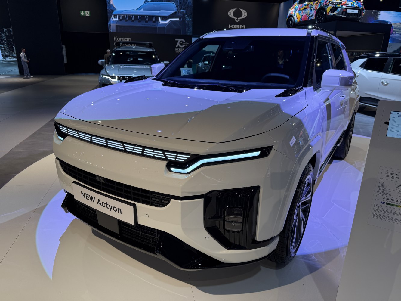 SUV front fascia with distinct LED headlights and aggressive design.