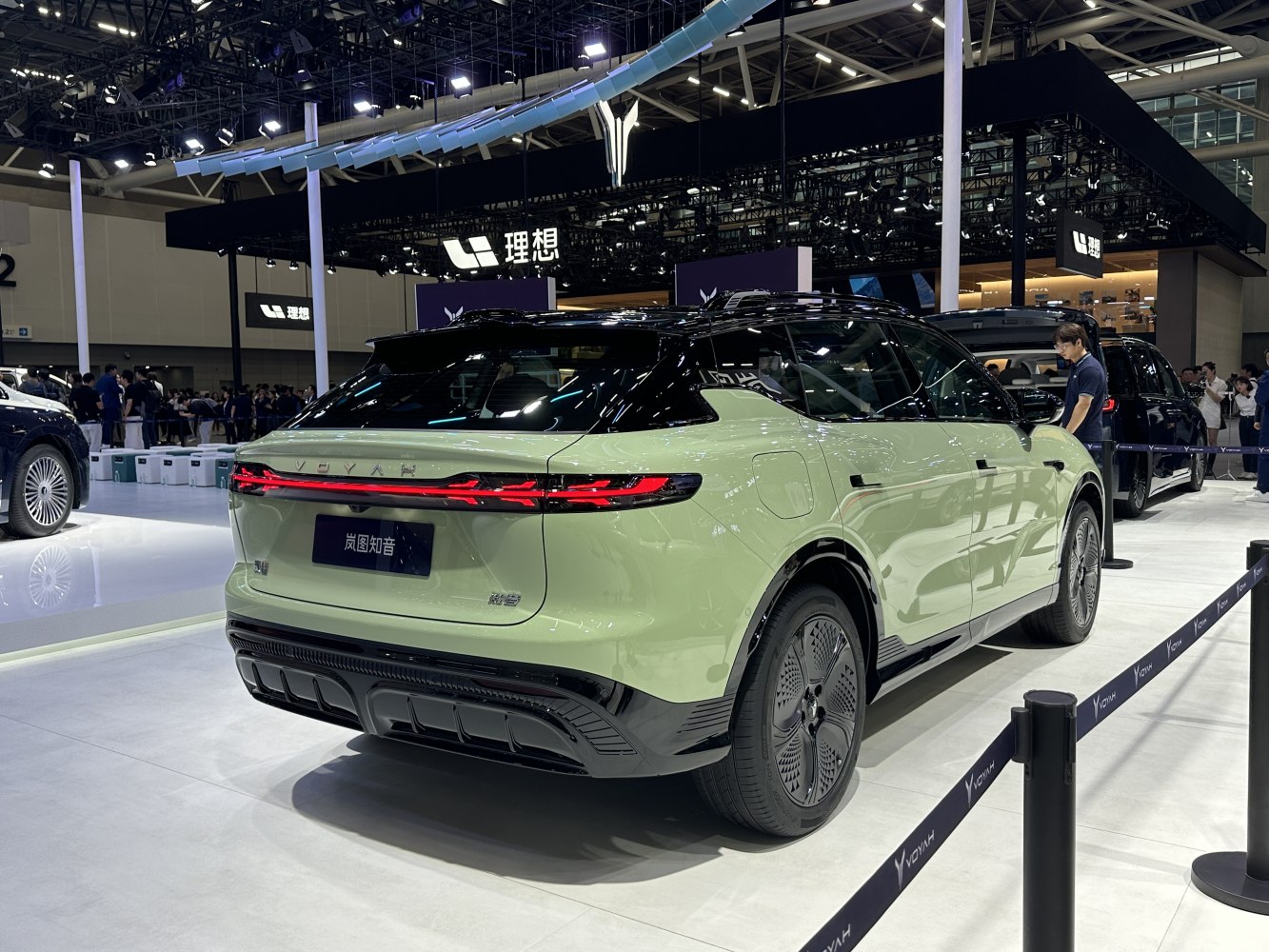 Sleek rear design with continuous LED tail lights on modern SUV