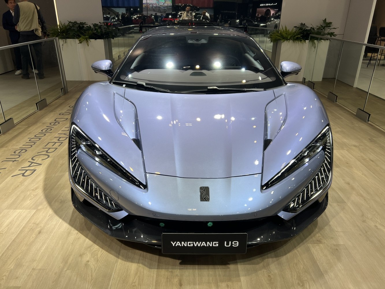 Sleek aerodynamic front with sharp LED headlights