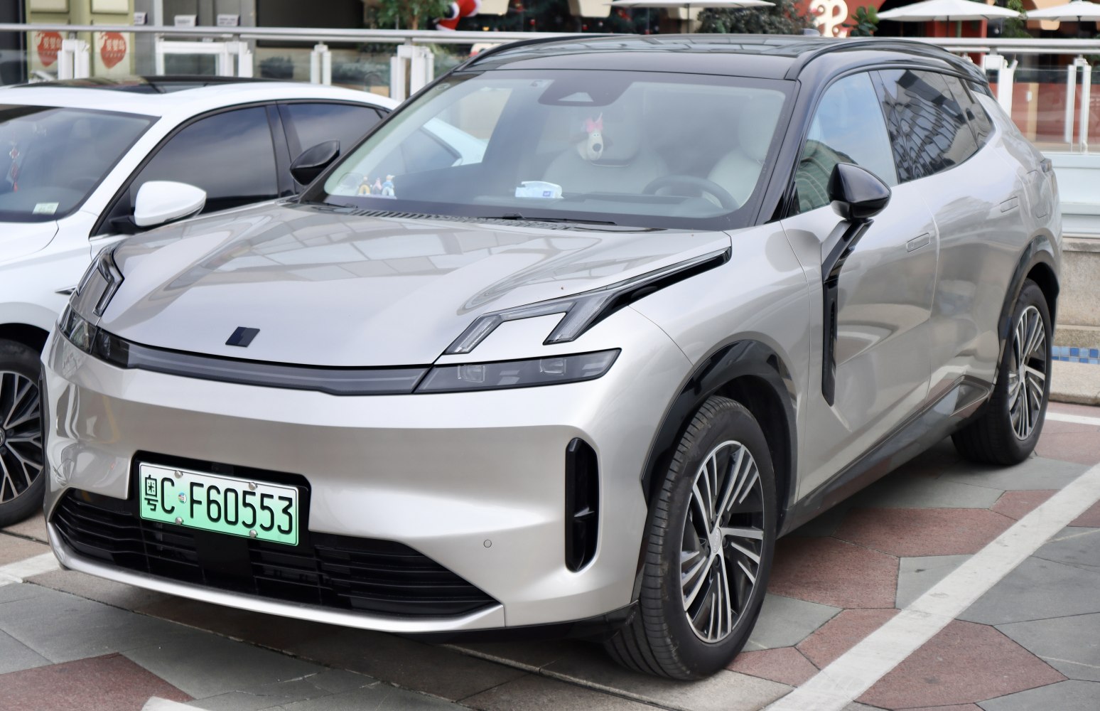 Sleek front exterior with LED headlights and aerodynamic design of an SUV