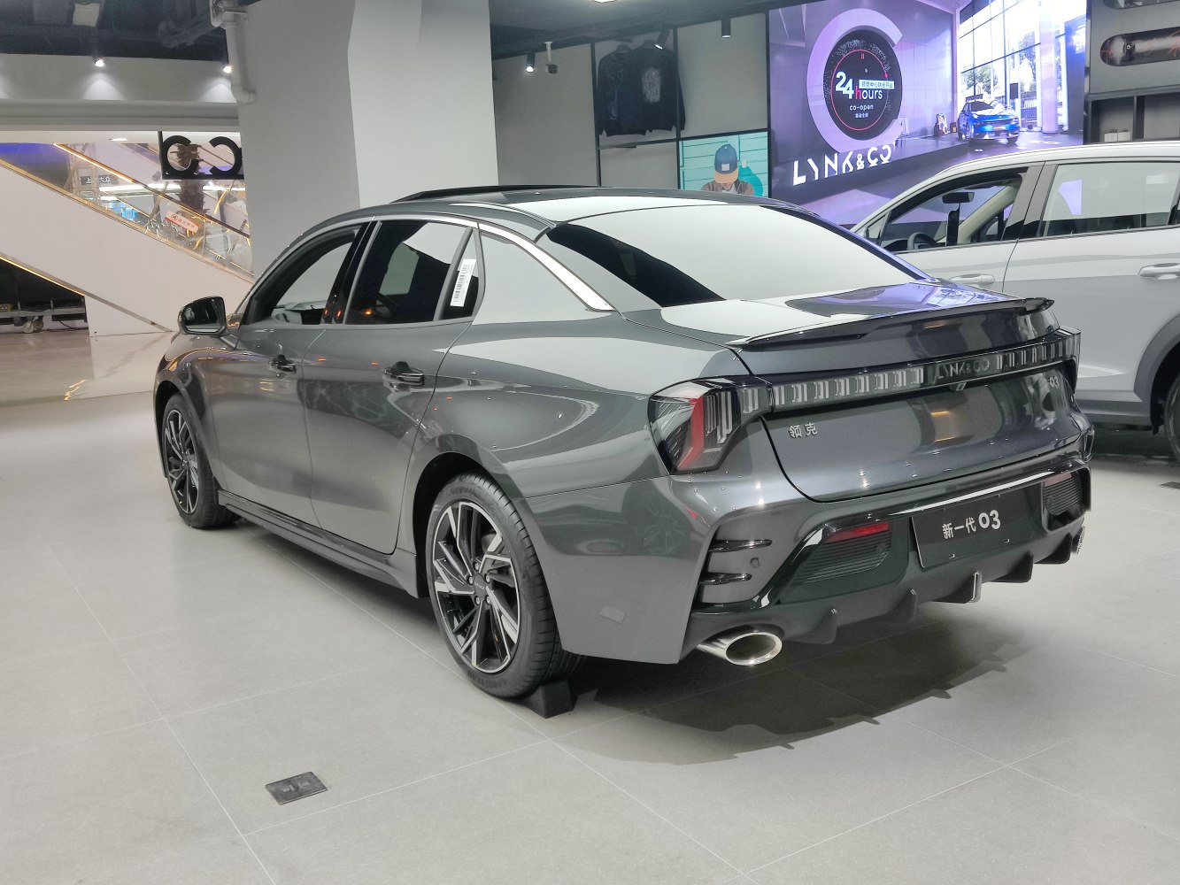 3/4 rear-left view