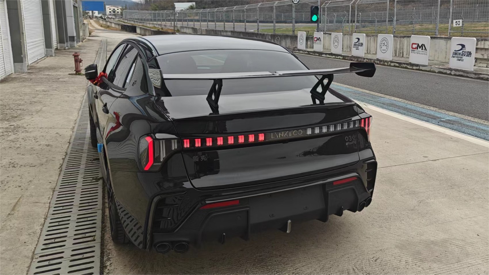 3/4 rear-left view