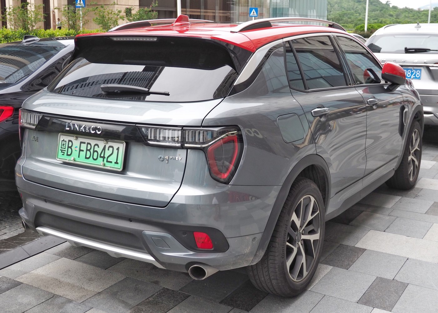 Distinctive rear taillights and two-tone roof on sporty compact SUV