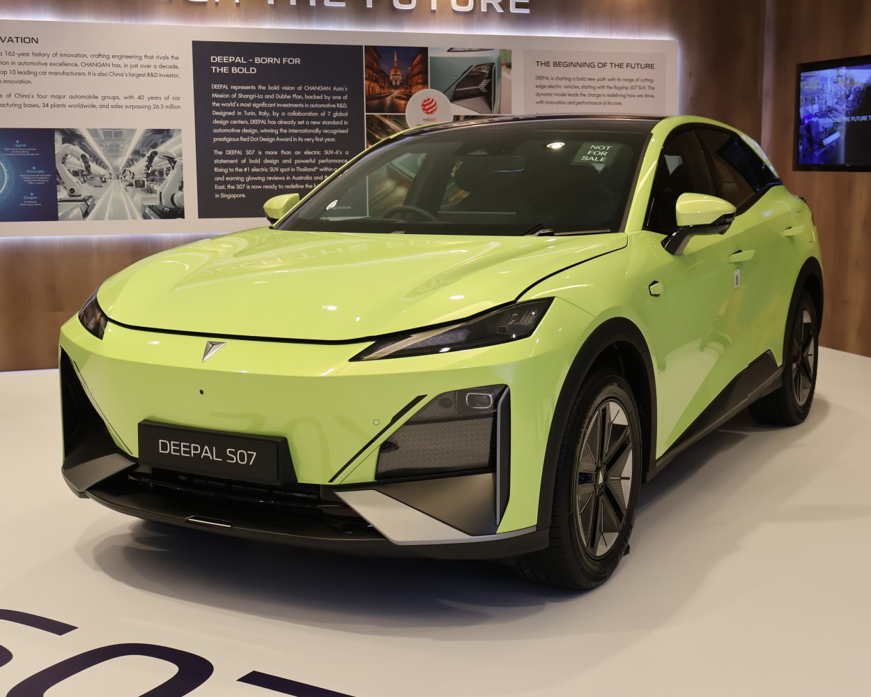 Front exterior with sharp LED headlights and aerodynamic design