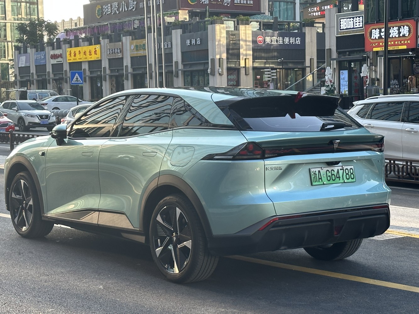 3/4 rear-left view