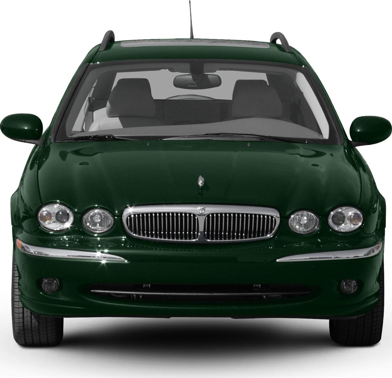 Front view with signature grille and distinctive dual headlights