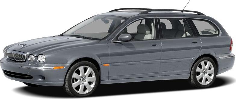 Front side profile of a luxury station wagon with alloy wheels and roof rails