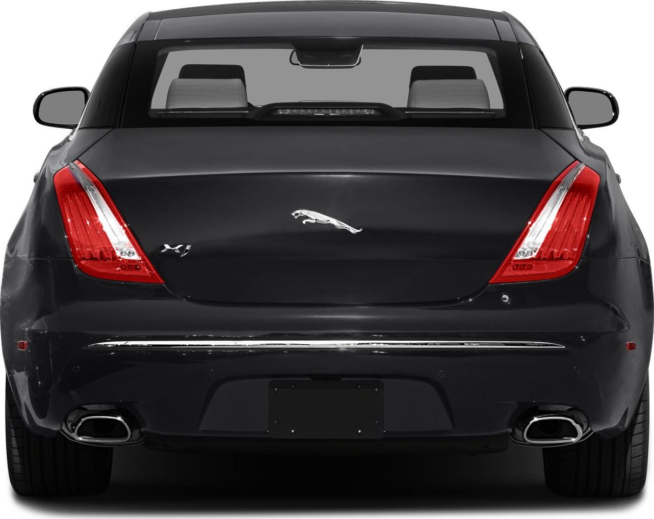 Rear view with distinctive taillights and chrome dual exhausts
