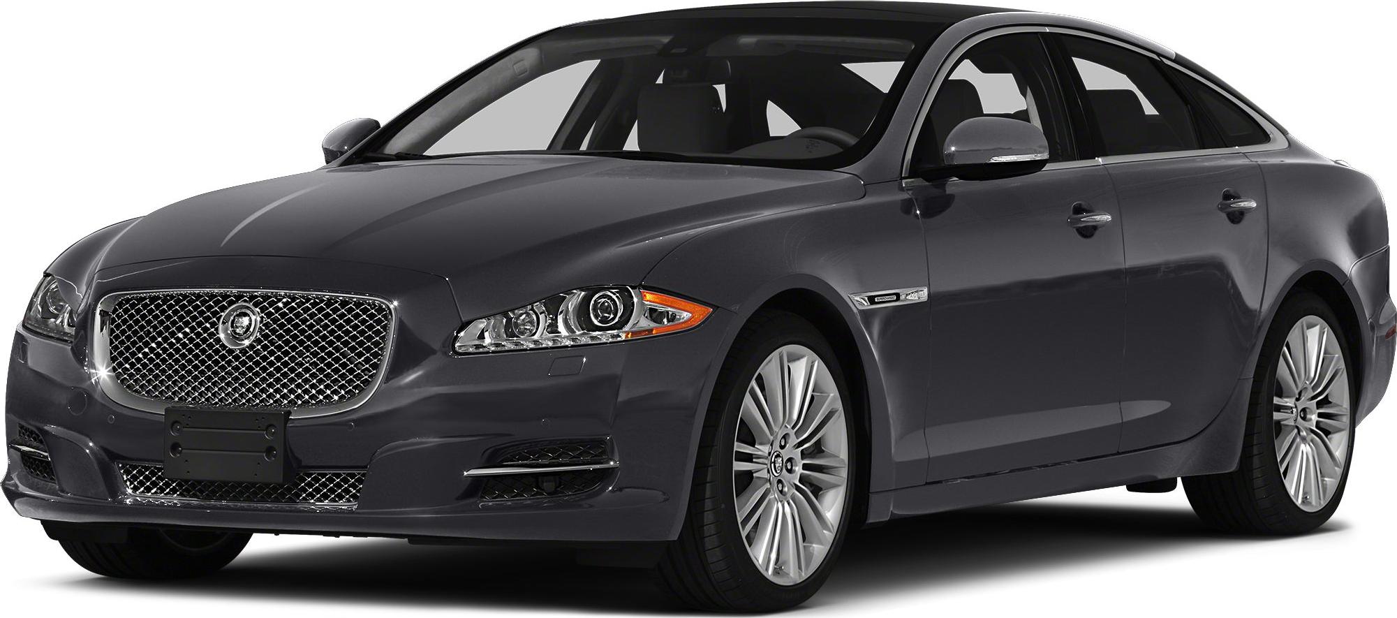 Front side view with sleek headlights and prominent grille