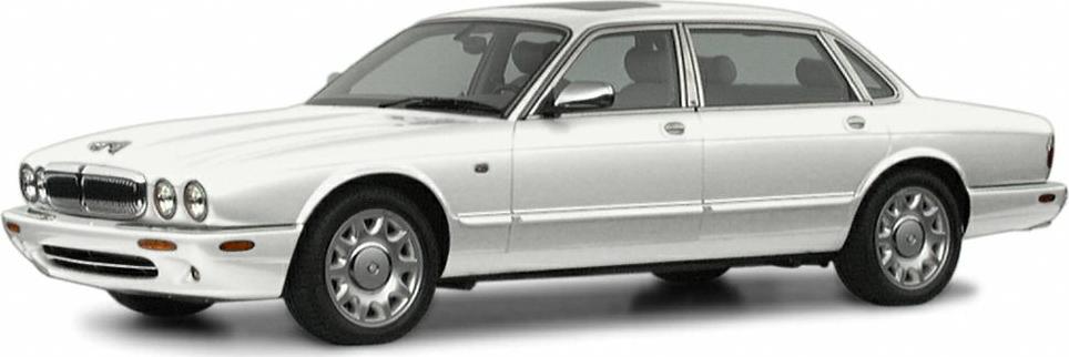Classic luxury sedan side view with alloy wheels