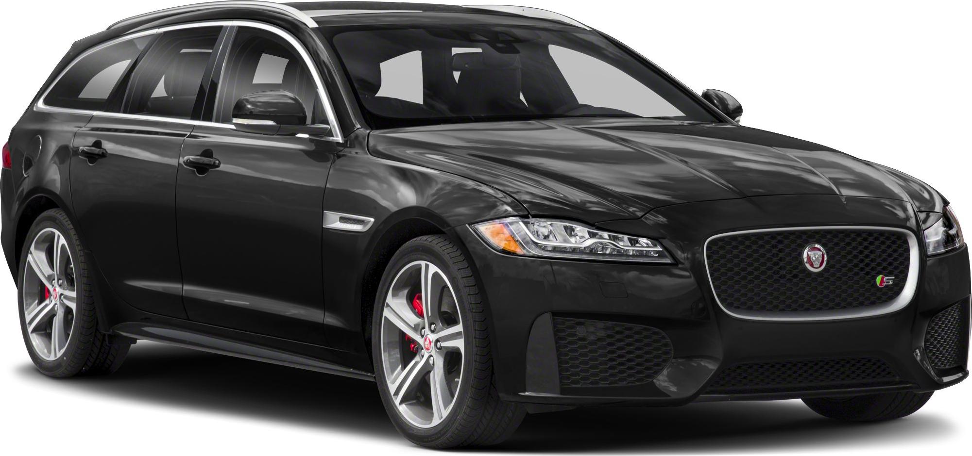 Sporty luxury wagon with sleek body and LED headlights