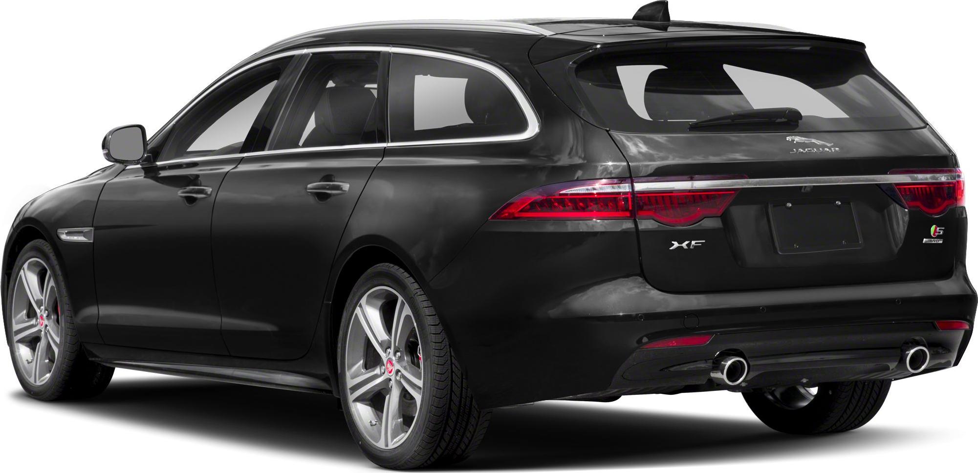 Rear and side view of station wagon with LED taillights and dual exhaust