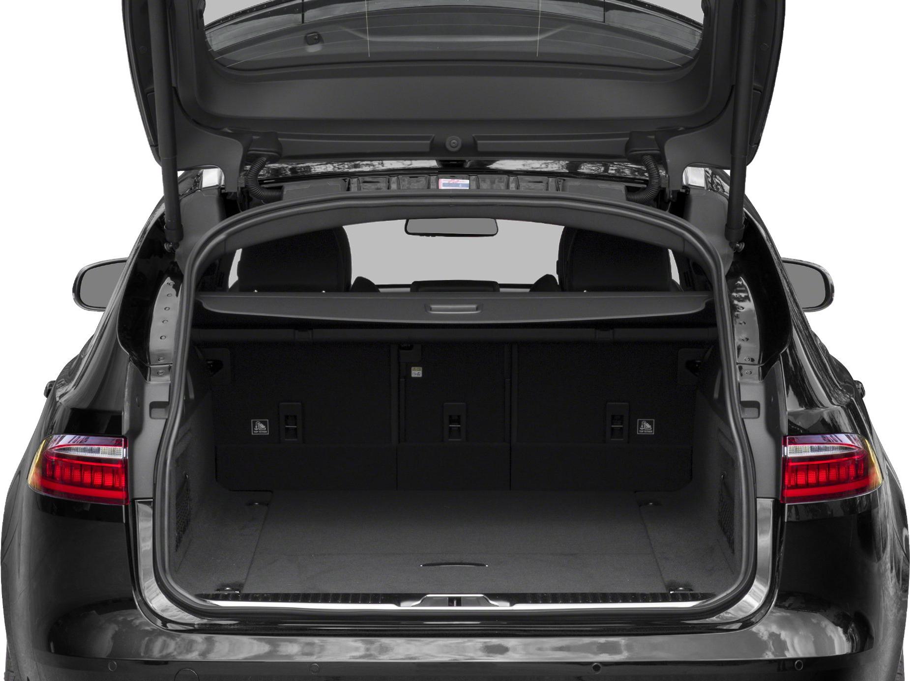 Open spacious rear cargo area with foldable seats