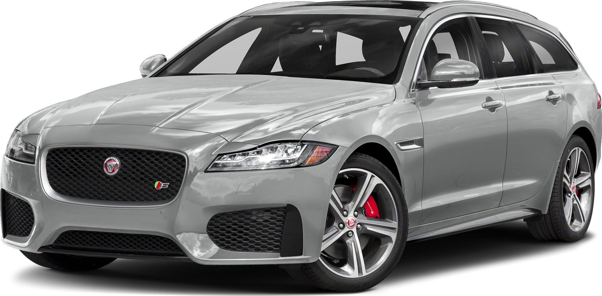 Sporty grille and estate wagon body with red brake calipers