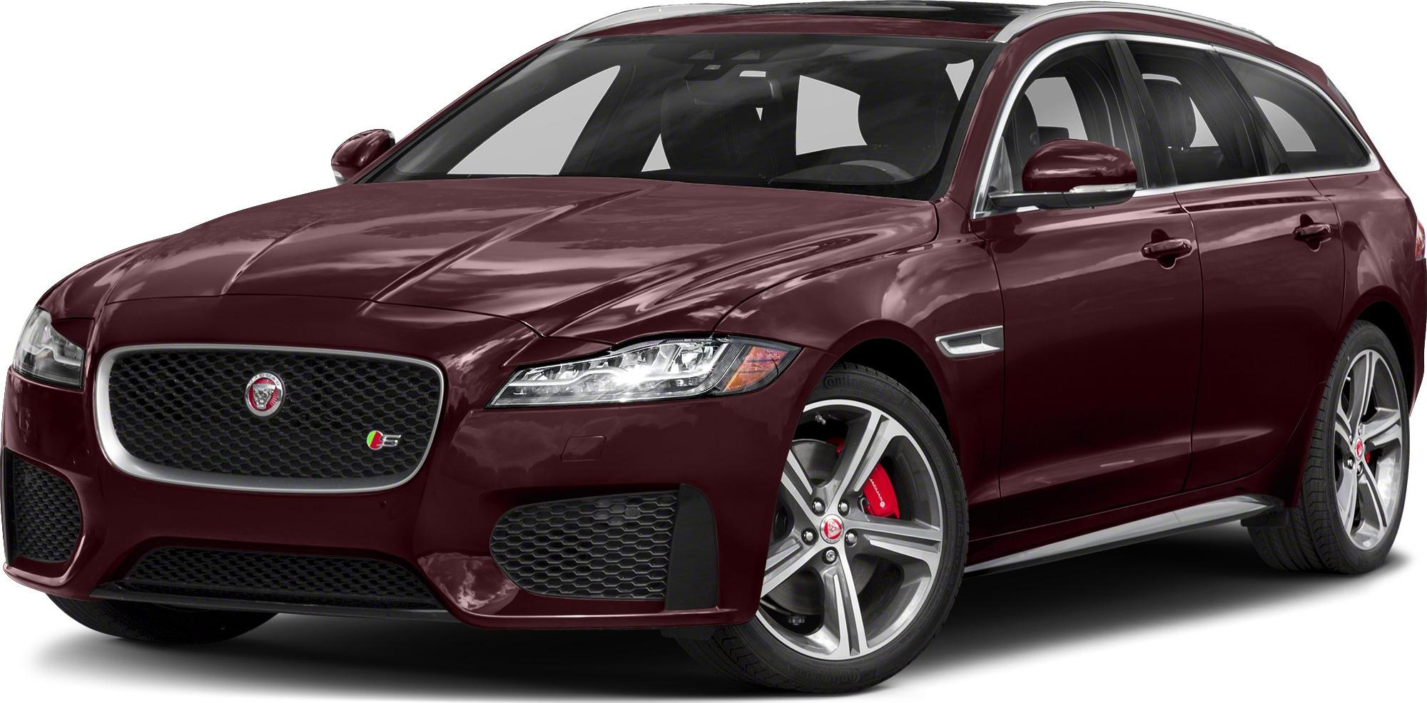 Front three-quarter view of a sleek luxury sport estate with LED headlights and alloy wheels