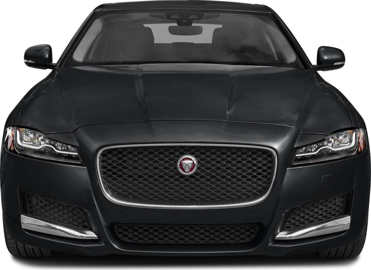 Jaguar XF front grille and LED headlights design
