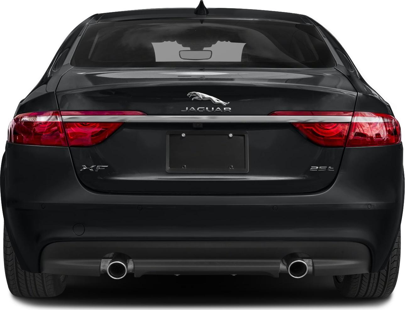 Rear end with dual exhaust and distinctive taillights