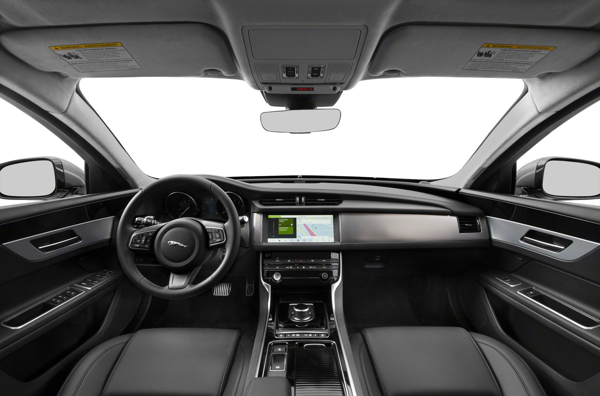 Interior dashboard and multifunction steering wheel with digital display