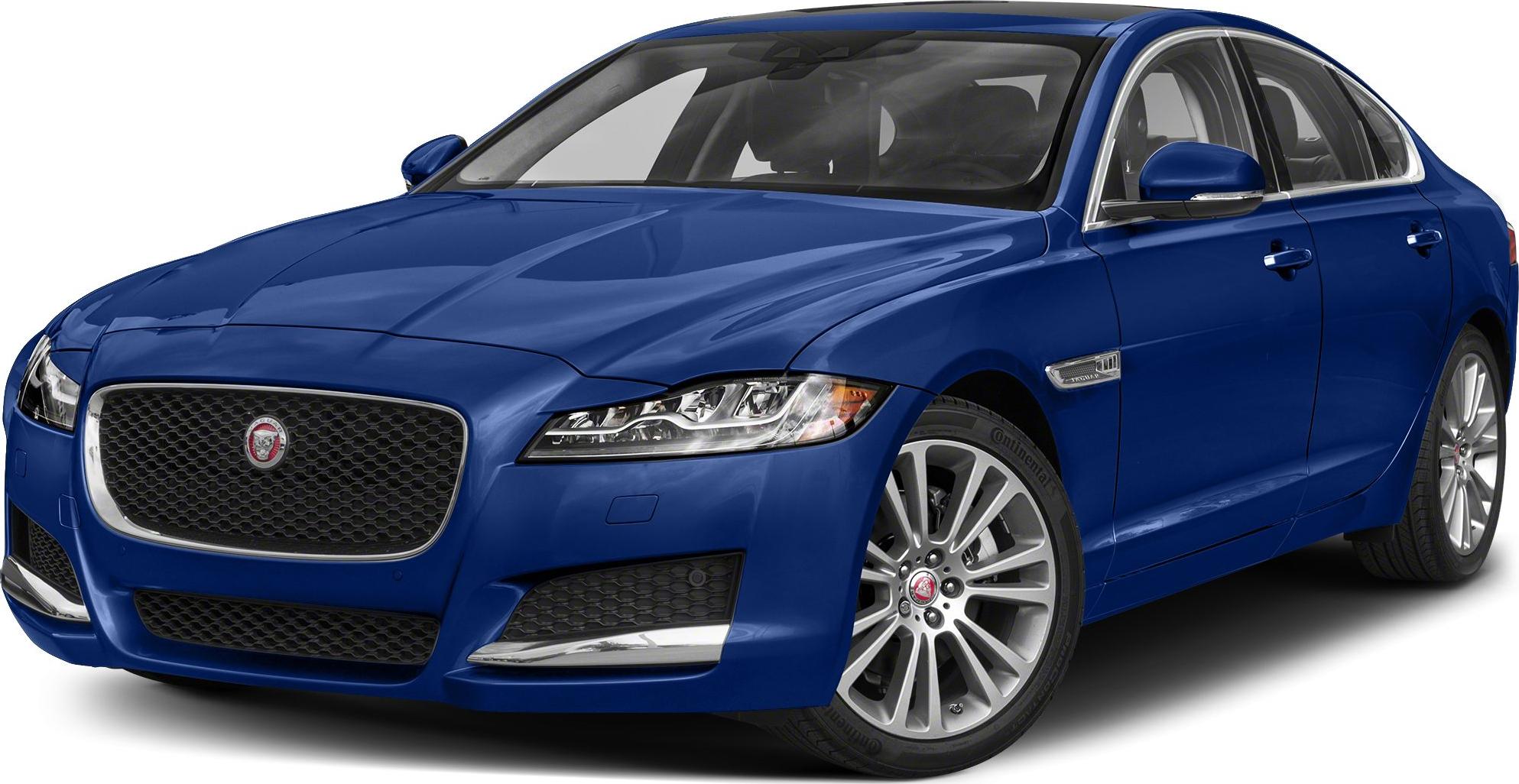 Front grille and LED headlights of a luxury sedan