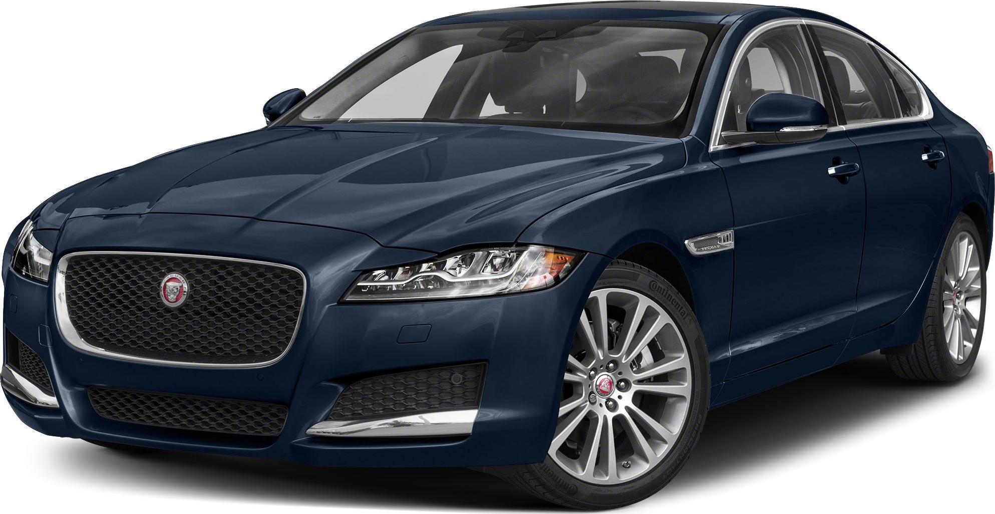 Front and side view of luxury sedan with alloy wheels and LED headlights