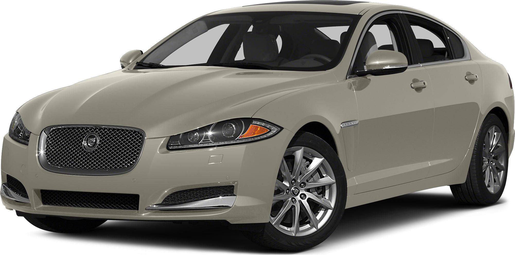 Luxury sedan front view with chrome grille and alloy wheels